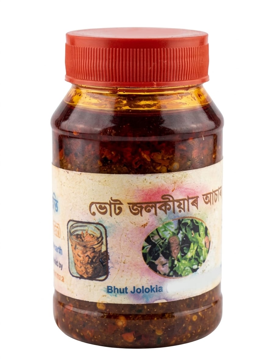 Bhoot Jolokia Achar (ভূত জলকীয়া আচাৰ)